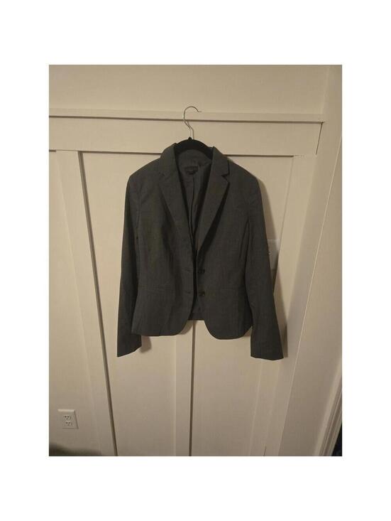 Ann Taylor Jackets & Blazers - Ann Taylor Factory Charcoal Grey Two-Button Blazer
